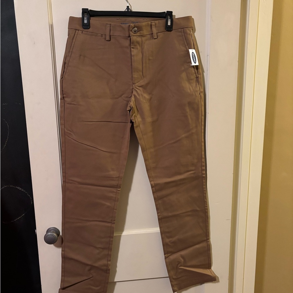Old Navy Tan Chinos Straight Leg